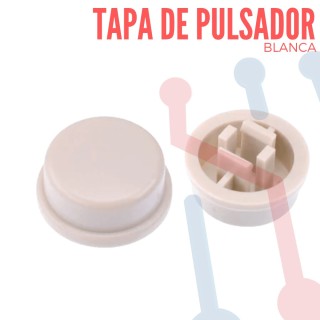 Tapa B3F Blanca para Pulsador 12x12x7.3mm