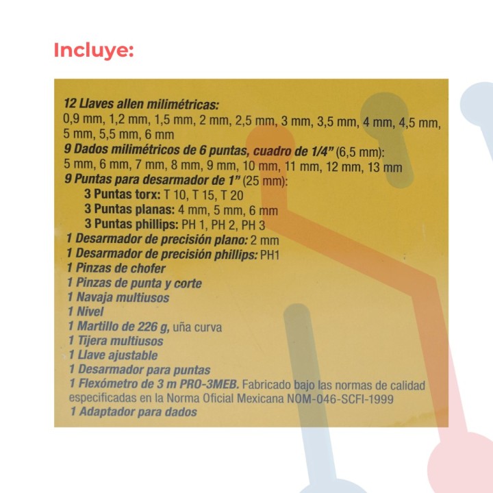 Kit de Herramienta Pretul 42 Piezas