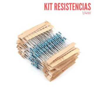 Kit de Resistencias de precisión  1/4W 600PCS