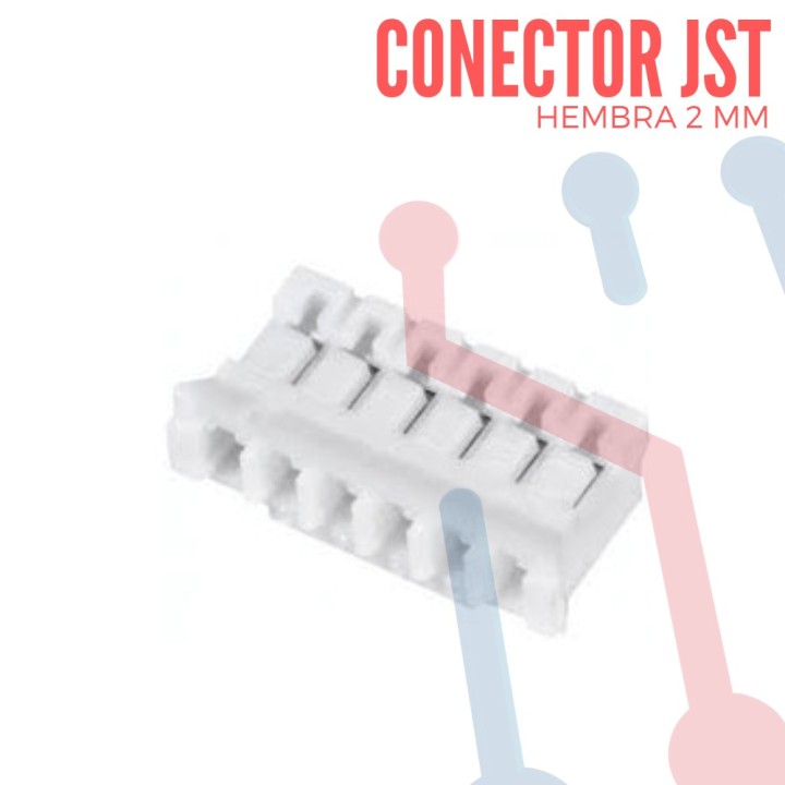 Conector JST PH 6 Pin Hembra de 2mm