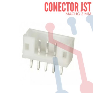 Conector JST PH 5 Pin Macho de 2mm