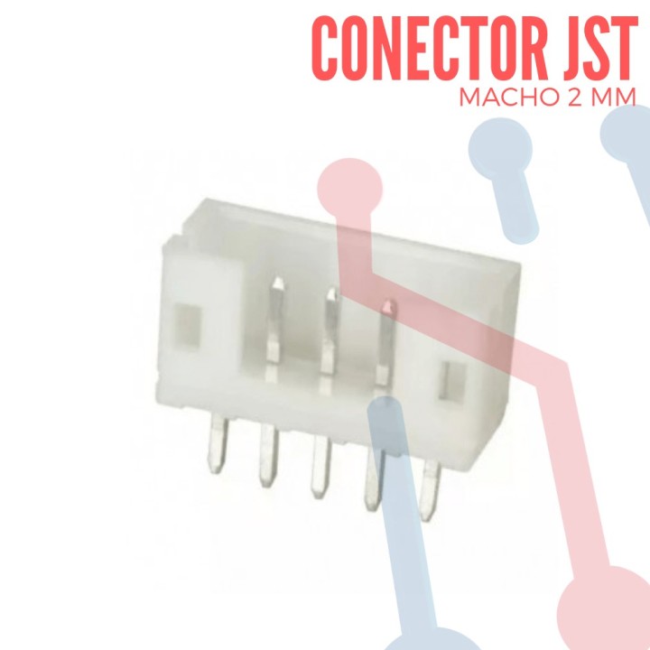 Conector JST PH 6 Pin Macho de 2mm