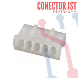Conector JST PH 5 Pin Hembra de 2mm