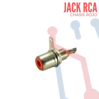 Jack RCA de Chasis Rojo