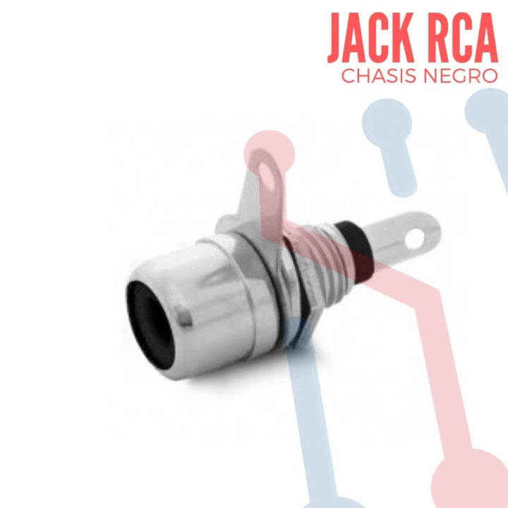 Jack RCA de Chasis Negro