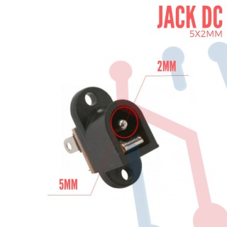 Jack para voltaje en DC 5*2.1mm