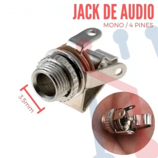 Jack de Audio Mono 3.5mm
