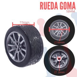 Rueda de goma 29mm