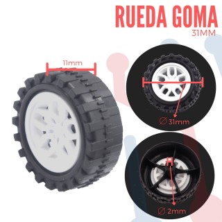 Rueda de Goma 31mm