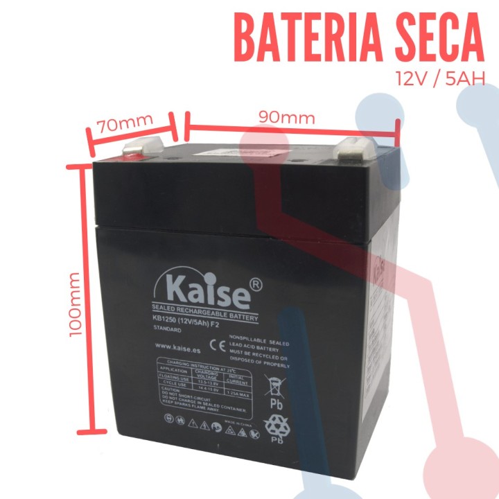 Batería Recargable Sellada 12V 5Ah