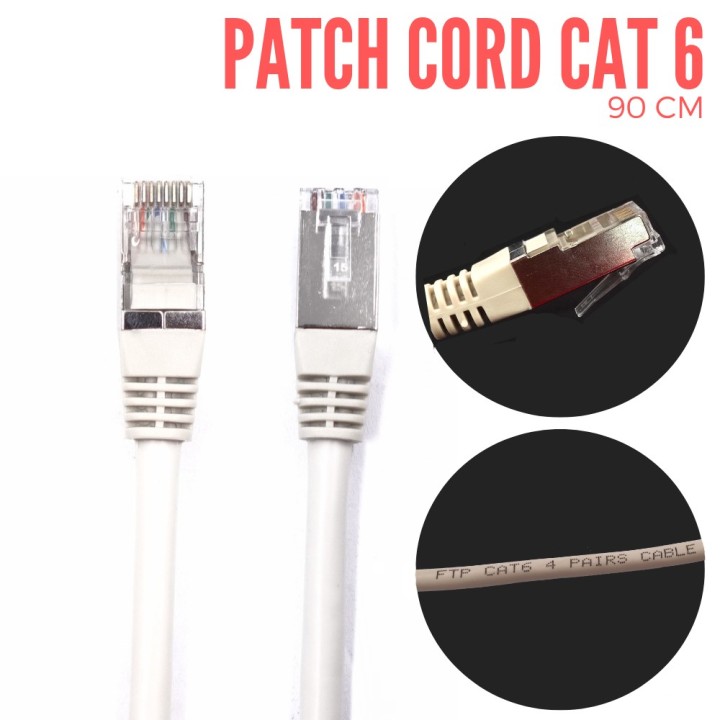 Patch Cord CAT6 Gris 1.8Mt