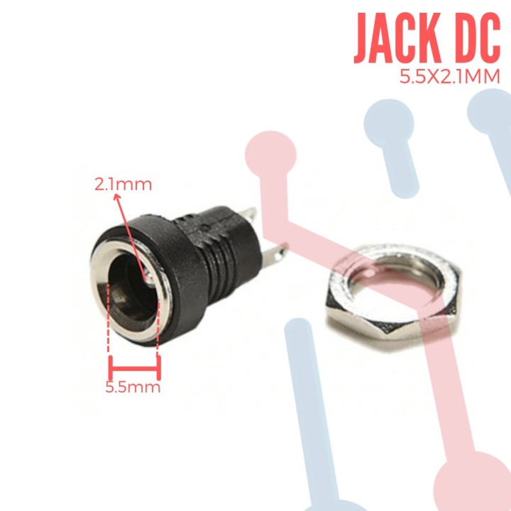 Jack Pequeño Chasis DC 2.1mm