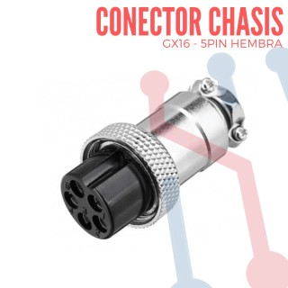 Conector Chasis 3 Pin GX12-3
