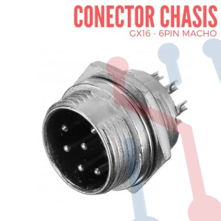 Conector Chasis 3 Pin GX12-3