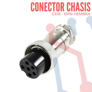 Conector Chasis 3 Pin GX12-3