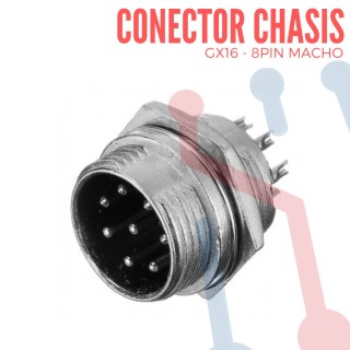 Conector Chasis 3 Pin GX12-3
