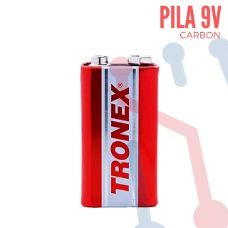 Pila 9V de Manganeso Tronex