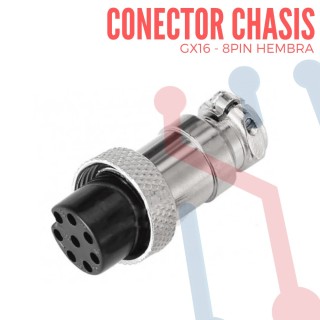 Conector Chasis 3 Pin GX12-3
