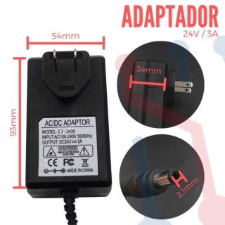 Adaptador de voltaje 24V 2A