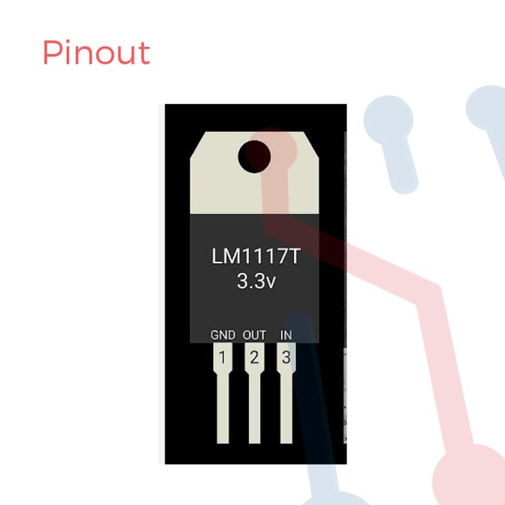 Regulador de Voltaje 3.3V/800mA (LM1117T)