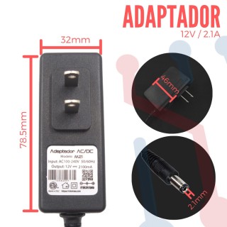 Adaptador de voltaje 12V 2.1A