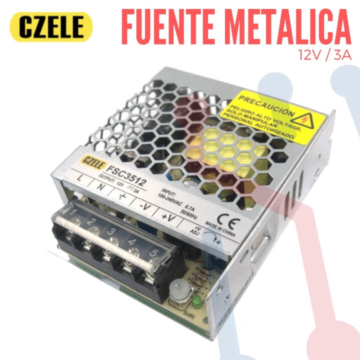 Fuente Suicheada12V  3A 36W