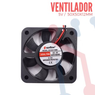 Ventilador 5V  50x50x12mm