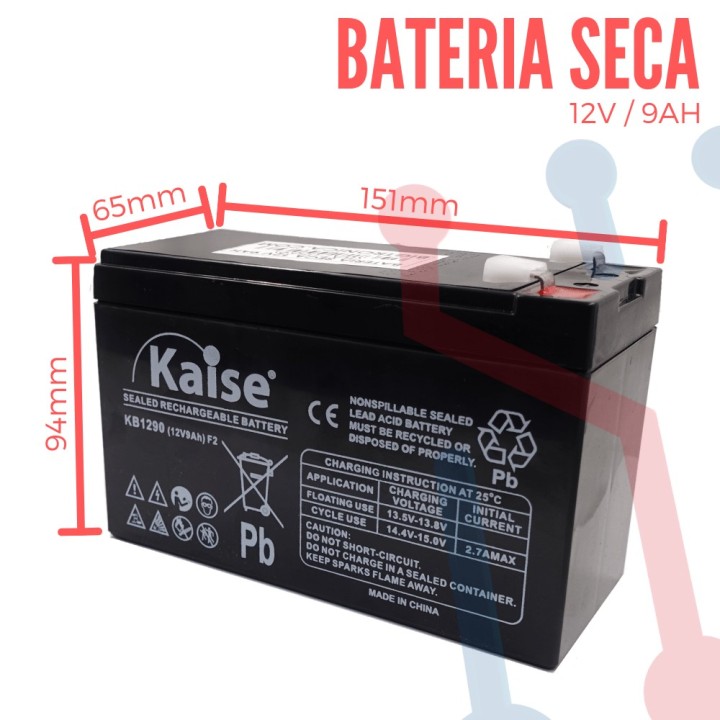 Batería Recargable Sellada 12V 9Ah
