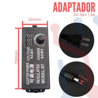 Adaptador de voltaje 24V 3A