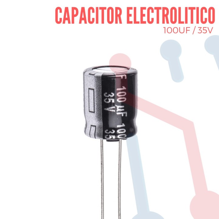 Capacitor Electrolítico 100uF a 35V