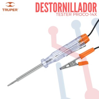 Destornillador Tester 6V-12V DC  Truper