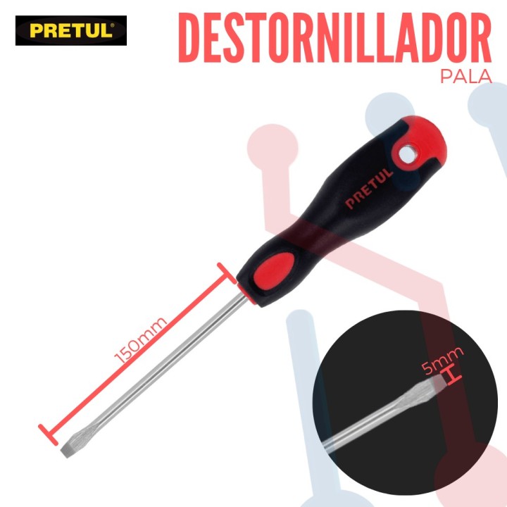 Destornillador de Pala Pretul (DR-3/16X6BP)