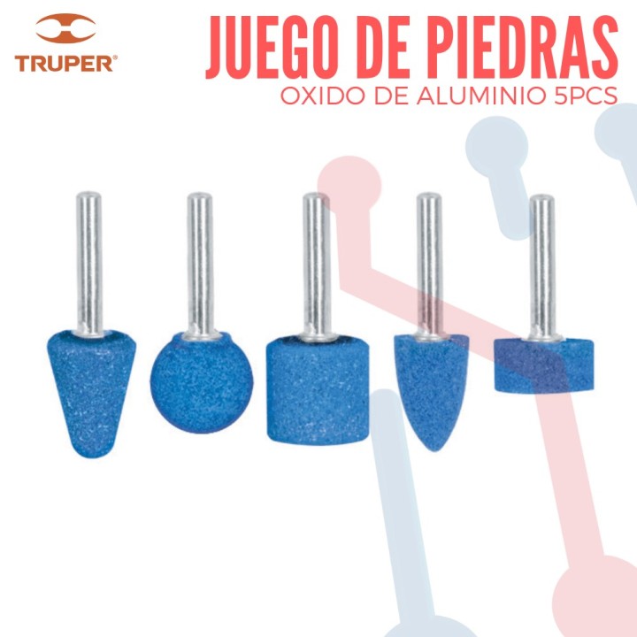 Juego de Piedras de Óxido de Aluminio 5(Pcs)