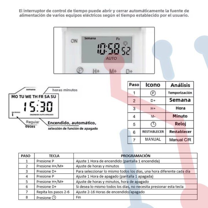 Temporizador Digital 110VAC  (THC15A)