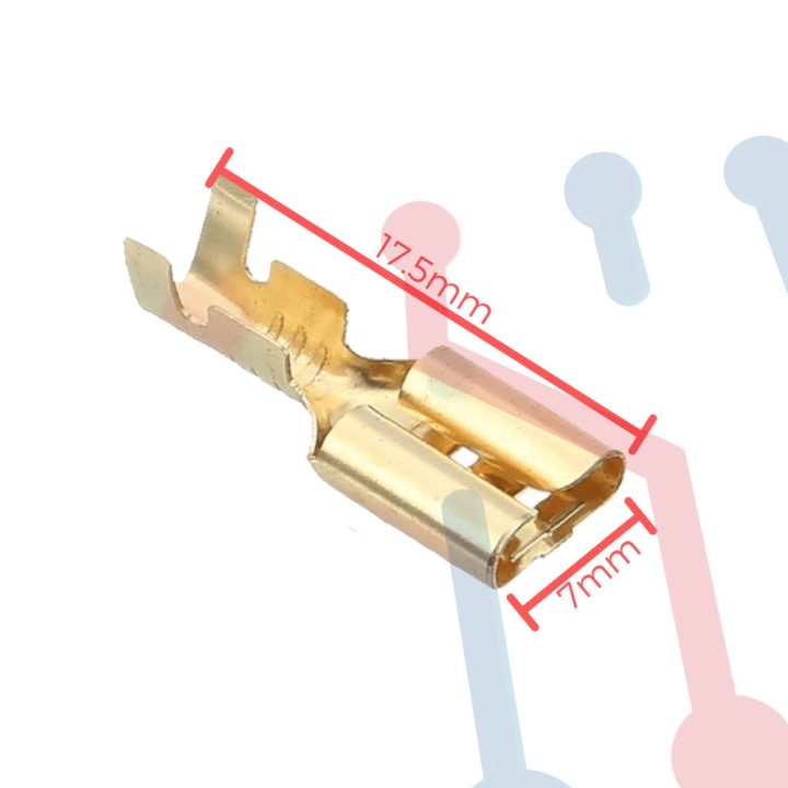 Terminal No Aislada Plana AWG 20-16 (100 UND)