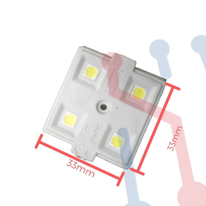 Modulo 4 led 5050 12V blanco