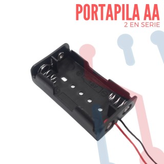 Porta pila 2 pilas AA""