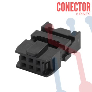 Conector para Cable Ribbon 6 Pines