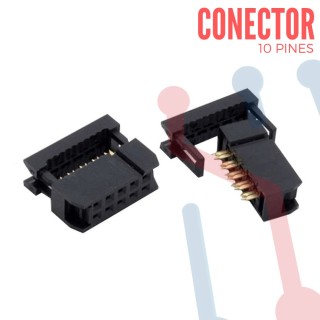 Conector para Cable Ribbon 10 Pines