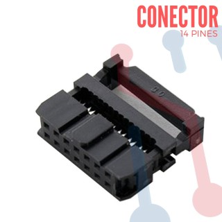 Conector para Cable Ribbon 14 Piness
