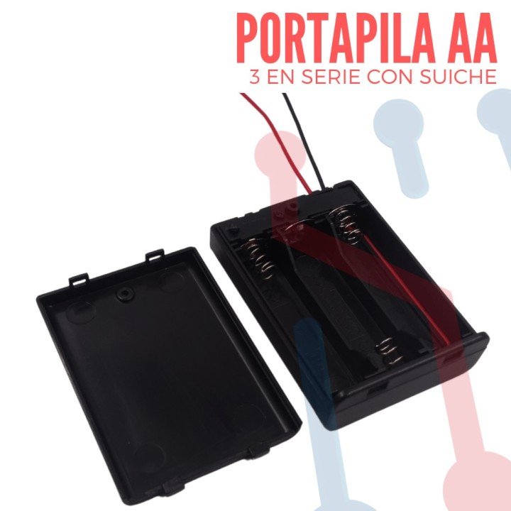 Portapila AAX3 Con Suiche