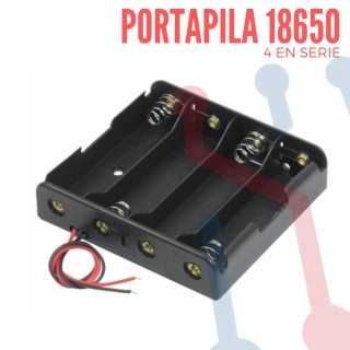 Portapila 18650X4