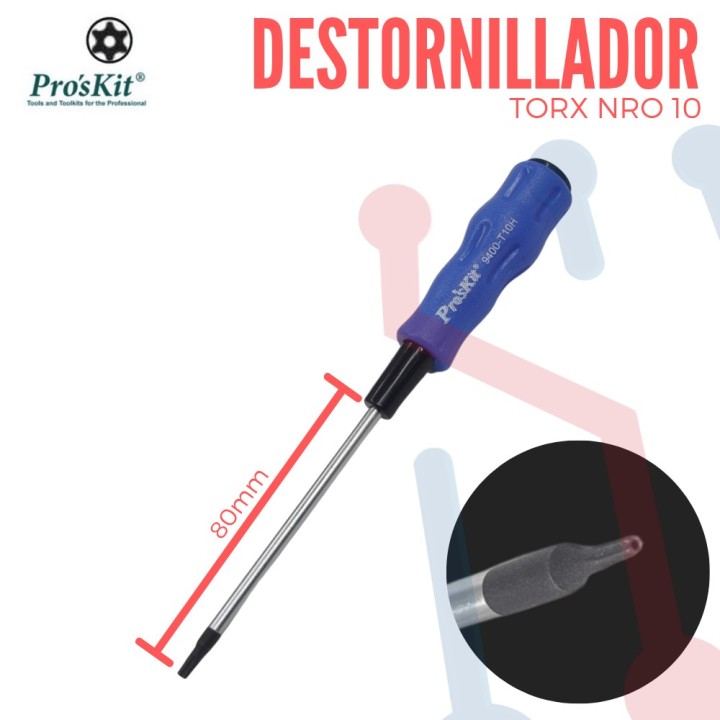 Destornillador Torx de Seguridad Nro.10