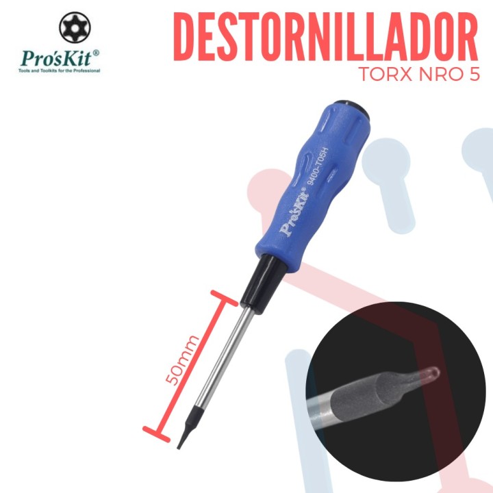 Destornillador Torx de Seguridad Nro.5