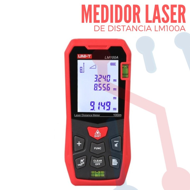 Medidor de Distancia Laser UNI-T LM100A