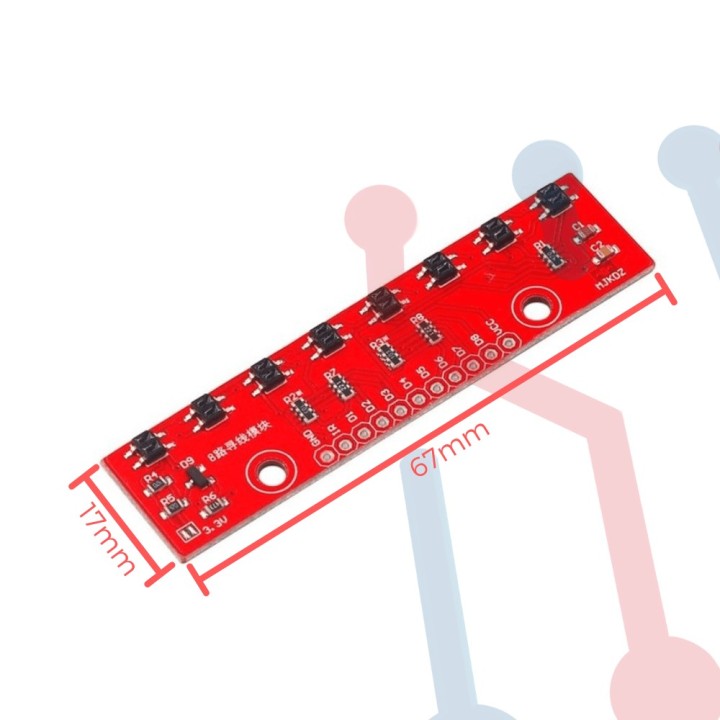Sensor de Línea Análogo (8 en 1) QTR-8A