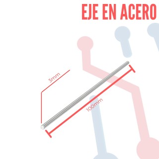 Eje Acero 3x100 mm
