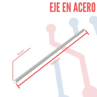 Eje Acero 3x150mm