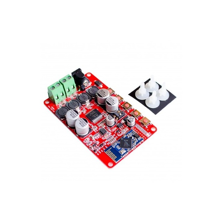 Amplificador de audio estéreo clase D 2x50w con bluetooth