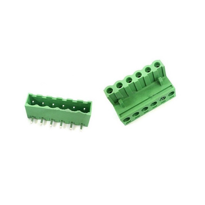 Bornera Desarmable 6PIN 5mm Verde